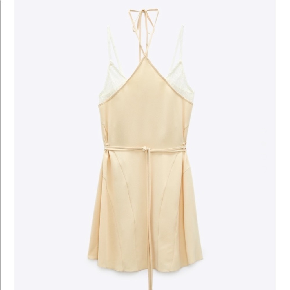Zara combination lace dress